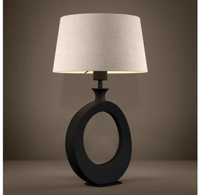 Lampă de masă Eglo 390423 DIEZMA 1xE27/60W/230V 52,5 cm negru/crem