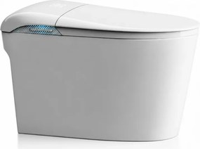 Smart WC 622 – Vas de Toaletă Inteligent cu Deschidere Automată, Spălare Automată, Uscare cu Aer Cald, Dezinfectare UV, Încălzire Colac, Telecomandă, Ecran LED, Ceramica, Alb