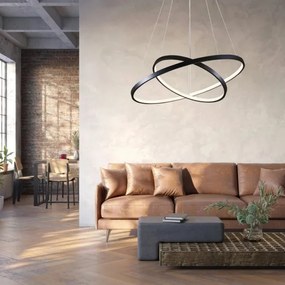 Lustră LED pe cablu LEA LED/35W/230V 4000K d. 60 cm negru