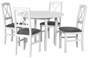 Set de mese Victorville 23176cm, 22 kg, Numărul de locuri: 4, Rotund, Lemn: Fag