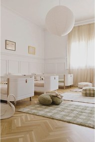 Covor pentru copii verde lavabil/țesut manual din bumbac 90x120 cm Vichy – Lorena Canals