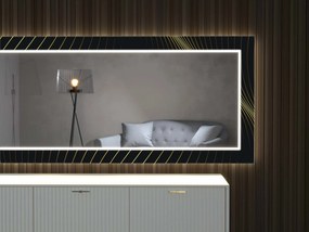 Oglindă LED cu decor D6