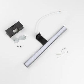 Aigostar - Lumină LED pentru oglindă de baie, 8W, 230V, 4000K, 40 cm, IP44, negru