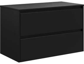 Corp de baie TRONDHEIM pentru lavoar 90 cm, negru