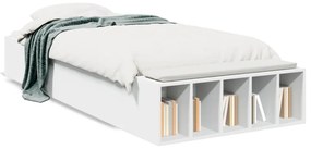 Cadru de pat, alb, 90x190 cm, lemn prelucrat