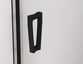 Usa batanta cu profil compensator, negru mat, 70 cm, instalare stanga Ronal Cadura 700 mm, Negru mat, Stanga