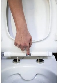 Cersanit K701-104 - WC suspendat CITY OVAL cu capac, ceramică/alb