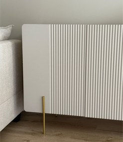 Comodă cu trei uși Malmi 150 cm - cașmir / picioare aurii