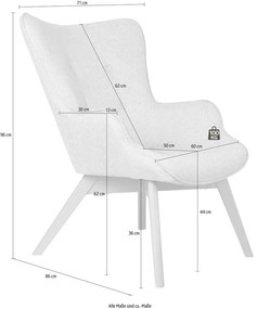 Fotoliu roz deschis Niko – Ropez