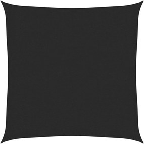 vidaXL Pânză parasolar, negru, 3,6 x 3,6 m, HDPE, 160 g/m²