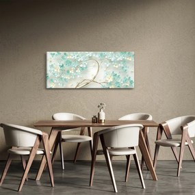 Tablou - Copac auriu înflorit (120x50 cm)