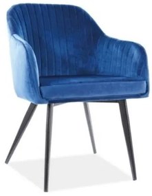 Set 4 scaune blue ELINA VELVET