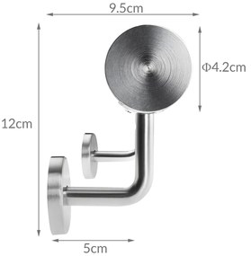 Deuba Balustrada pe perete - 100 cm