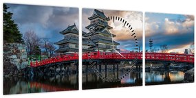 Tablou - Japonia (cu ceas) (90x30 cm)