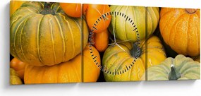 Tablou - Dovleac de toamnă (cu ceas) (90x30 cm)