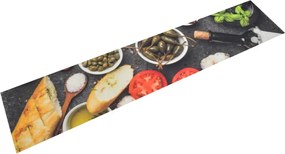 vidaXL Covor de bucătărie lavabil Wine & Dinner, 60x300 cm, catifea