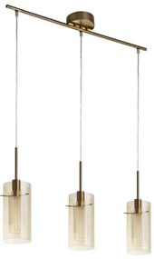 Lustră pe cablu Searchlight 3303-3CP DUO 3xE14/60W/230V alamă