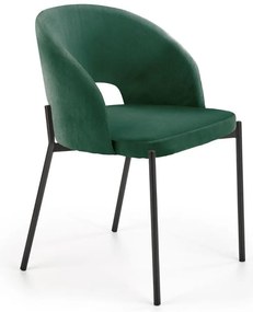 Scaun de bucaterie Rao, verde/negru