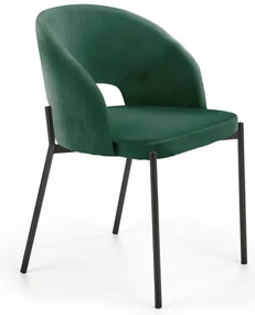 Scaun de bucaterie Rao, verde/negru