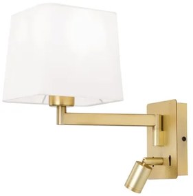 Orion WA 2-1469/1- Lampă LED de perete CARLTON 1xE27/40W/230V + LED/3W alb/auriu