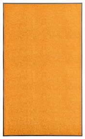 vidaXL Covoraș de ușă lavabil, portocaliu, 90 x 150 cm
