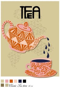 Ilustrație Tea Time Poster, Annick