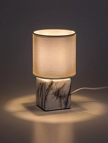 Lampa de masa decorativa marmura/alb Nalisa