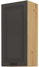 Dulap superior de bucătărie Sheila 45 G 90 1F (stejar artisan + grafit). 1040905