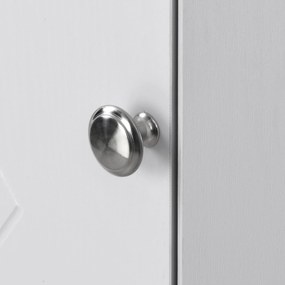 Dulap de baie colțar cu două rafturi, Alb | Aosom Romania