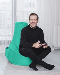 Fotoliu puf pentru grădină EVA Sport - Turquoise