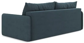 Canapea albastră extensibilă/cu spațiu de depozitare 216 cm Nanea – Makamii