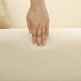 HOMCOM Canapea de două locuri, compactă, material prietenos cu pielea, până la 240 kg, 130x74x79 cm, alb crem | Aosom Romania