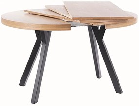 Masă de sufragerie extensibilă 100-250 cm Daphne (stejar + negru) (pentru 4 până la 8 persoane). 1050110