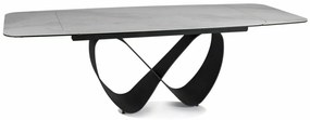 Masa extensibila Infinity Ceramic Nature Cloud alb/negru L160-240xl95 cm