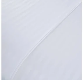 Lenjerie de pat hoteliera din microfibra JASMINE alba - dunga 2 cm Dimensiunile lenjeriei: 70 x 90 cm | 140 x 220 cm