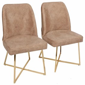 Set de scaune de sufragerie Madrid Brown, 2 bucăți, 2 buc.