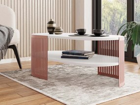 Măsuță de cafea Zentono II (cupru + alb). Promo -16%. 1123299