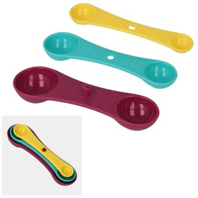Set 3 măsurători colorate Metaltex Spoons