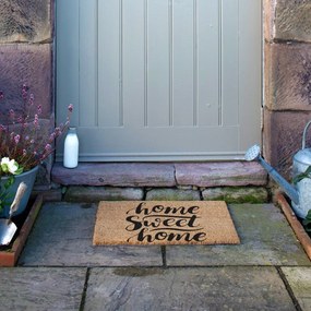 Covoraș de intrare din fibre de nucă de cocos 40x60 cm Home Sweet Home – Artsy Doormats