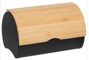 Cutie paine Axera, metal, bambus, 32 x 20.5 x H 24 cm