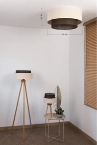 Brilagi - Plafonieră LED BOHO STYLE, 3xE27/15W/230V, Ø 60 cm, crem/maro