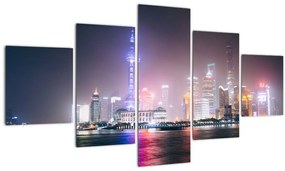 Tablou Shangai nocturn (125x70 cm), în 40 de alte dimensiuni noi