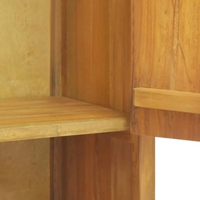 Dulap pentru baie de perete, 45x30x70 cm, lemn masiv de tec