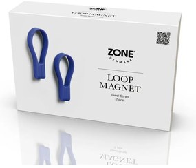 Cârlige magnetice albastre 2 buc. din silicon Loop – Zone