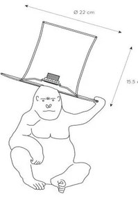 Lucide 10503/81/30 - Lampă de masă GUST 1xE14/40W/230V