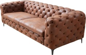 Canapea design Chesterfield, Microfibra, Maro Antic, MODERN BAROCK