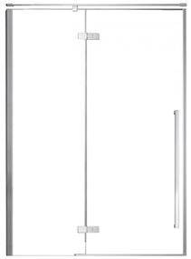 Cabină de duș Sorrento 110x200 cu balamale, stânga, cu finisaj Easy Clean