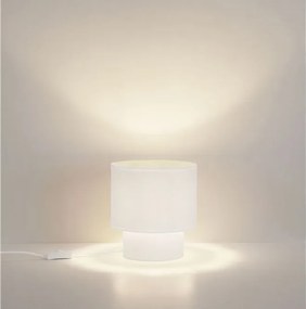 Veioza, Lampa de masa cu abajur alb SYRIN