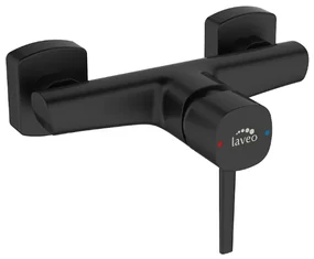 Baterie dus monocomanda Laveo POLLA, negru satinat