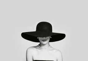 Fototapet - Femeie cu pălărie (147x102 cm)